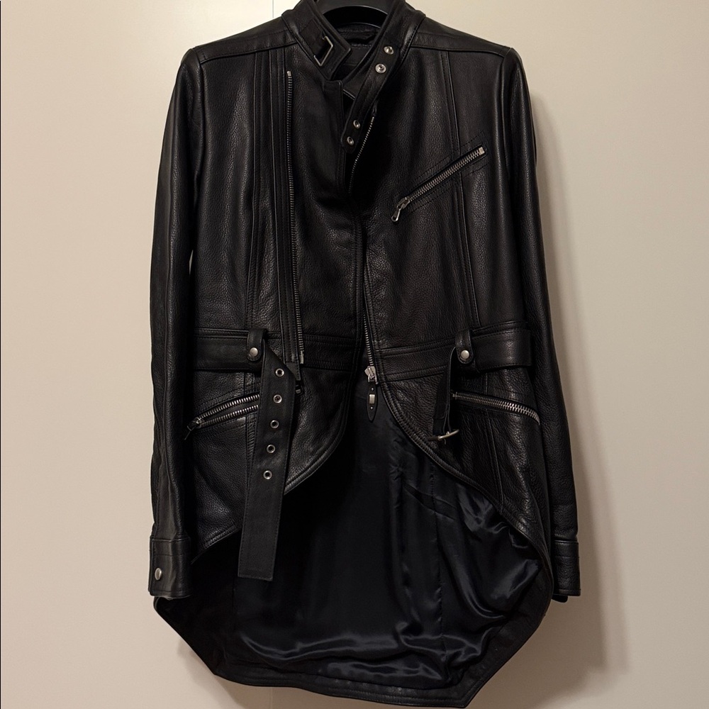 Diesel Black Gold Leather Jacket